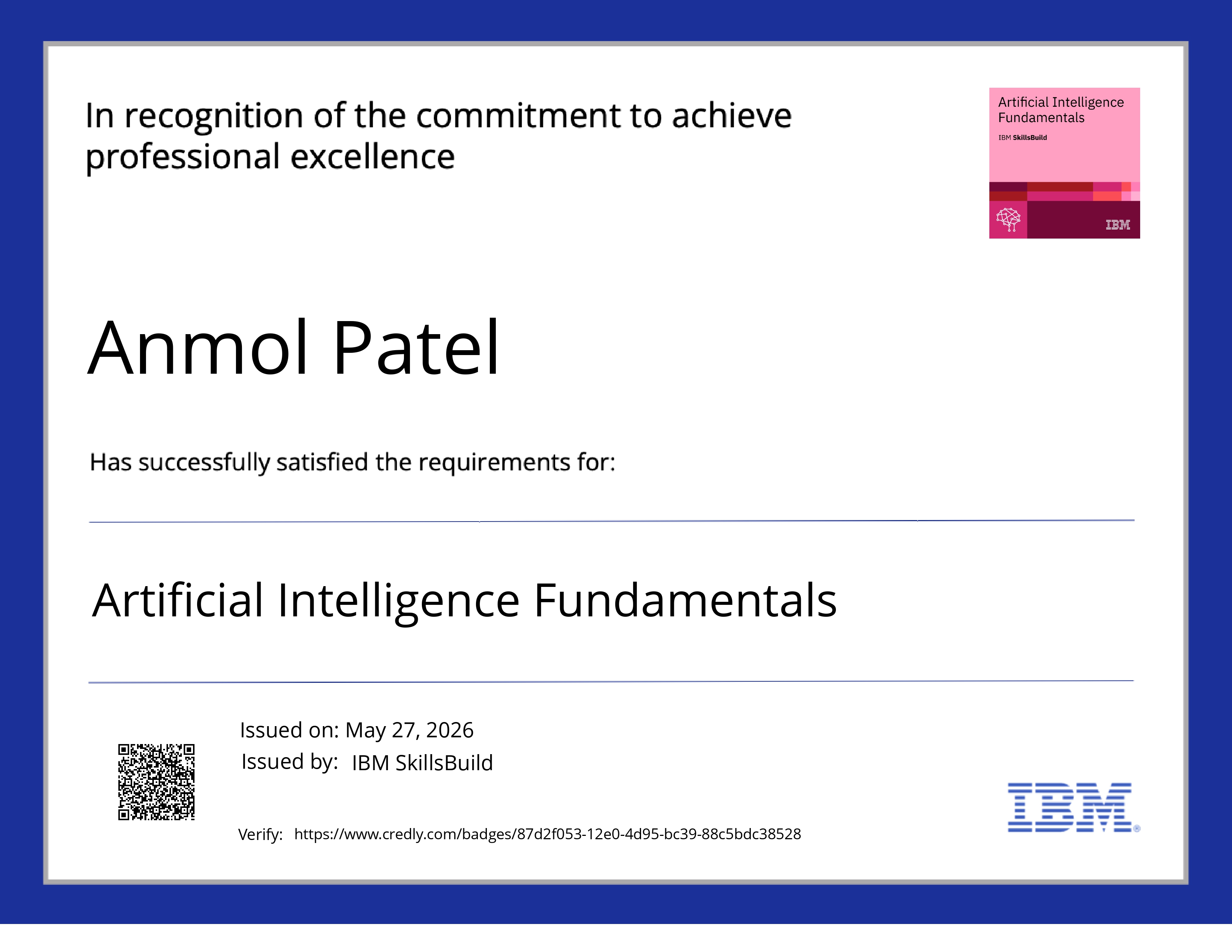 Artificial Intelligence Fundamentals